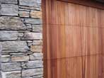 Poolburn stone garage feature